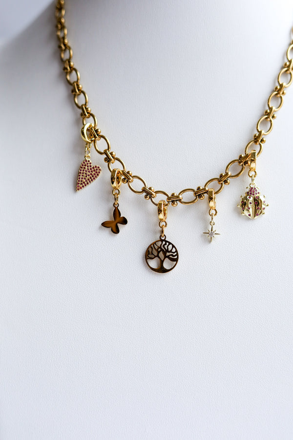 The August Charm Necklace