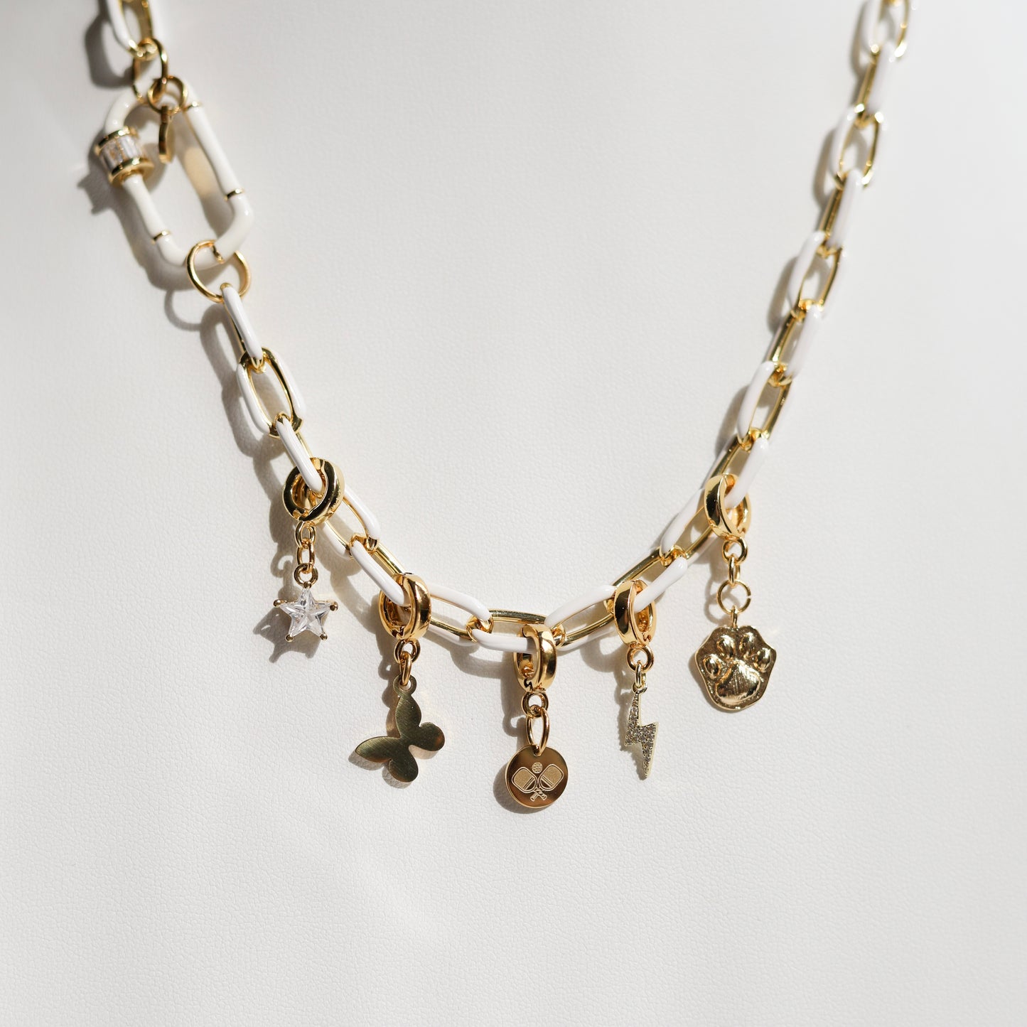 Paw Print Lock Charm