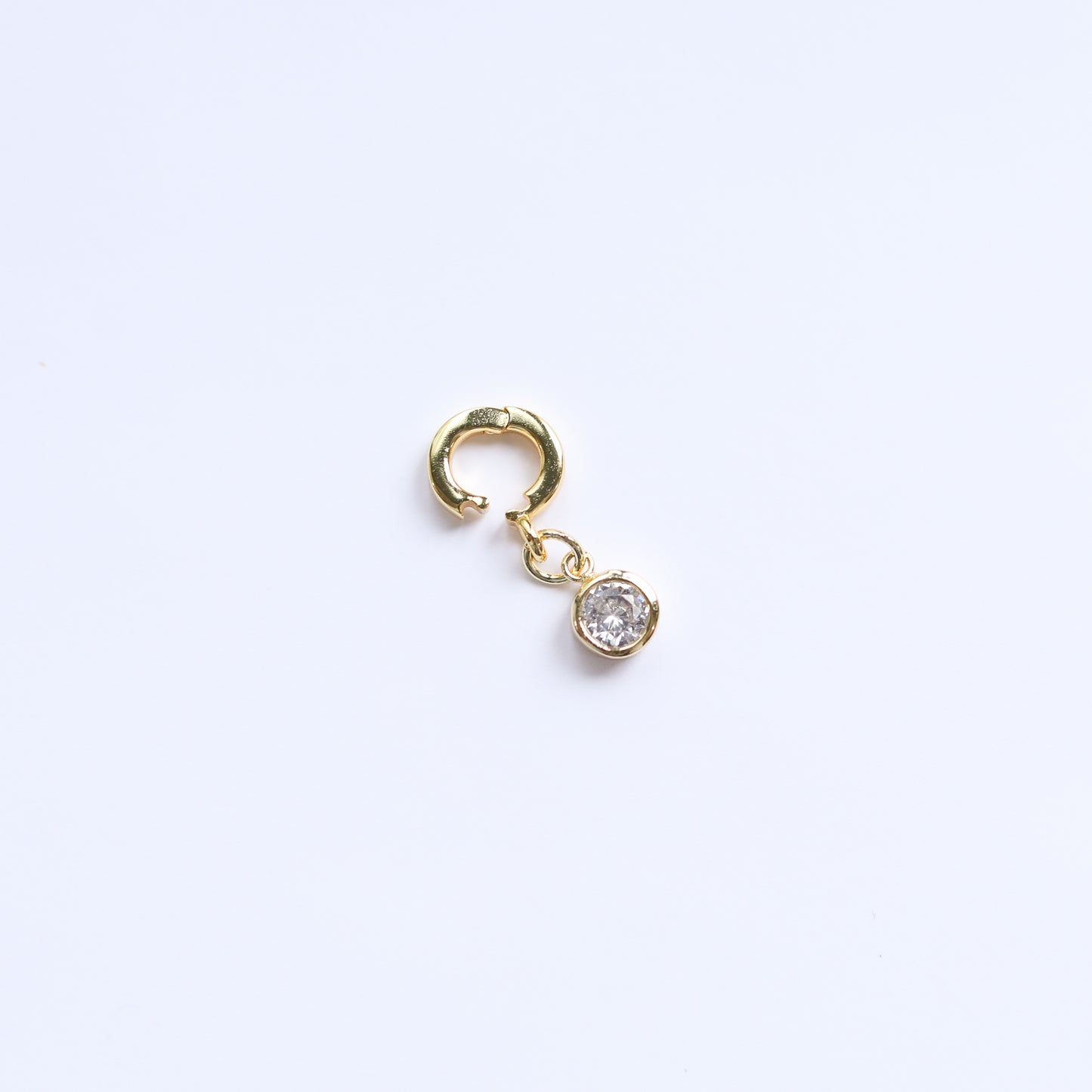 Bezel Dot Lock Charm