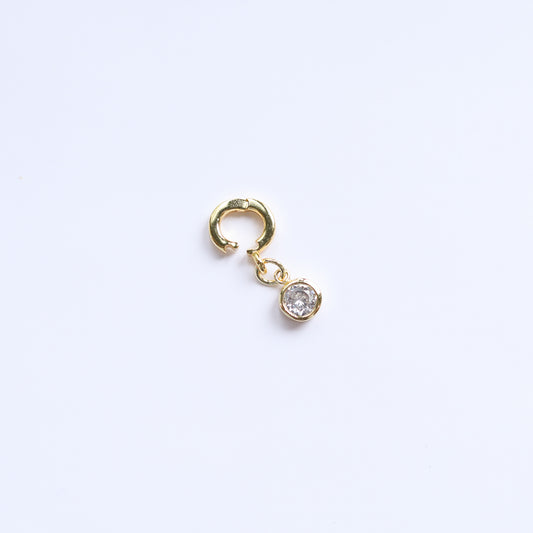 Bezel Dot Lock Charm